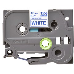 Brother Tape Blue on White 18mm